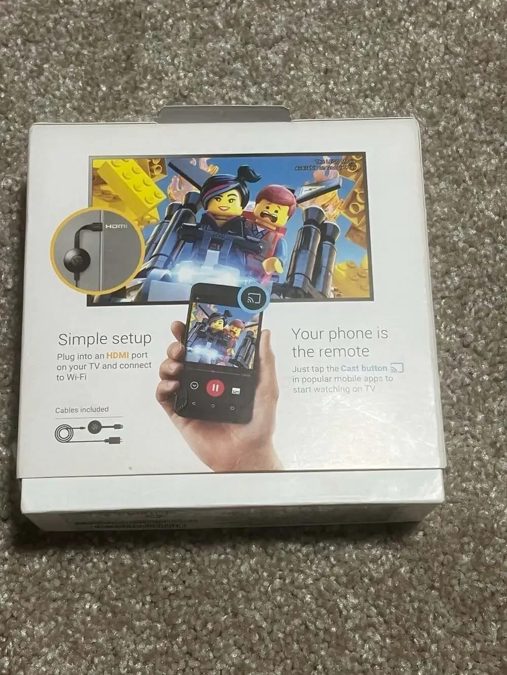 Google Chromecast 2nd Generation TV Streaming Device Black